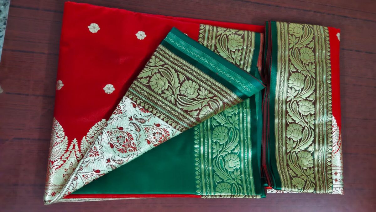 Peshwai Nauwar - Red - Rs.6500