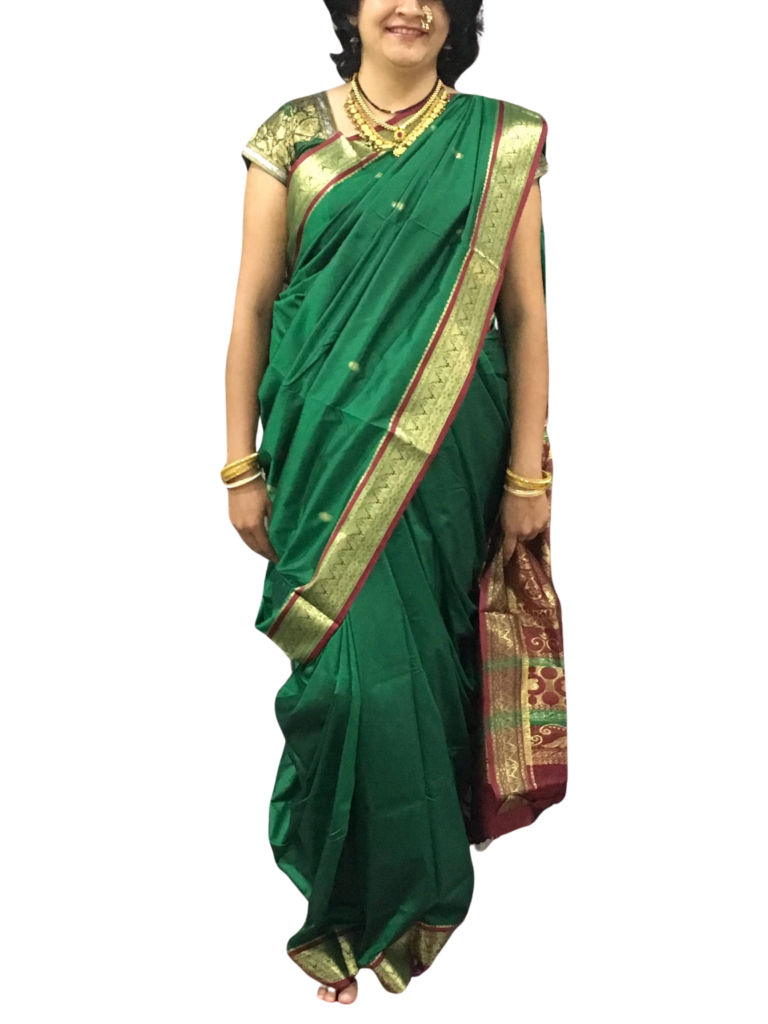 Stitched nauvari saree online sale