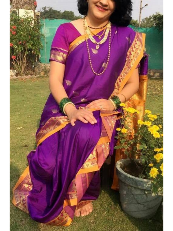 Nauvari saree | Nauvari saree, Indian wedding outfits, Wedding saree  collection