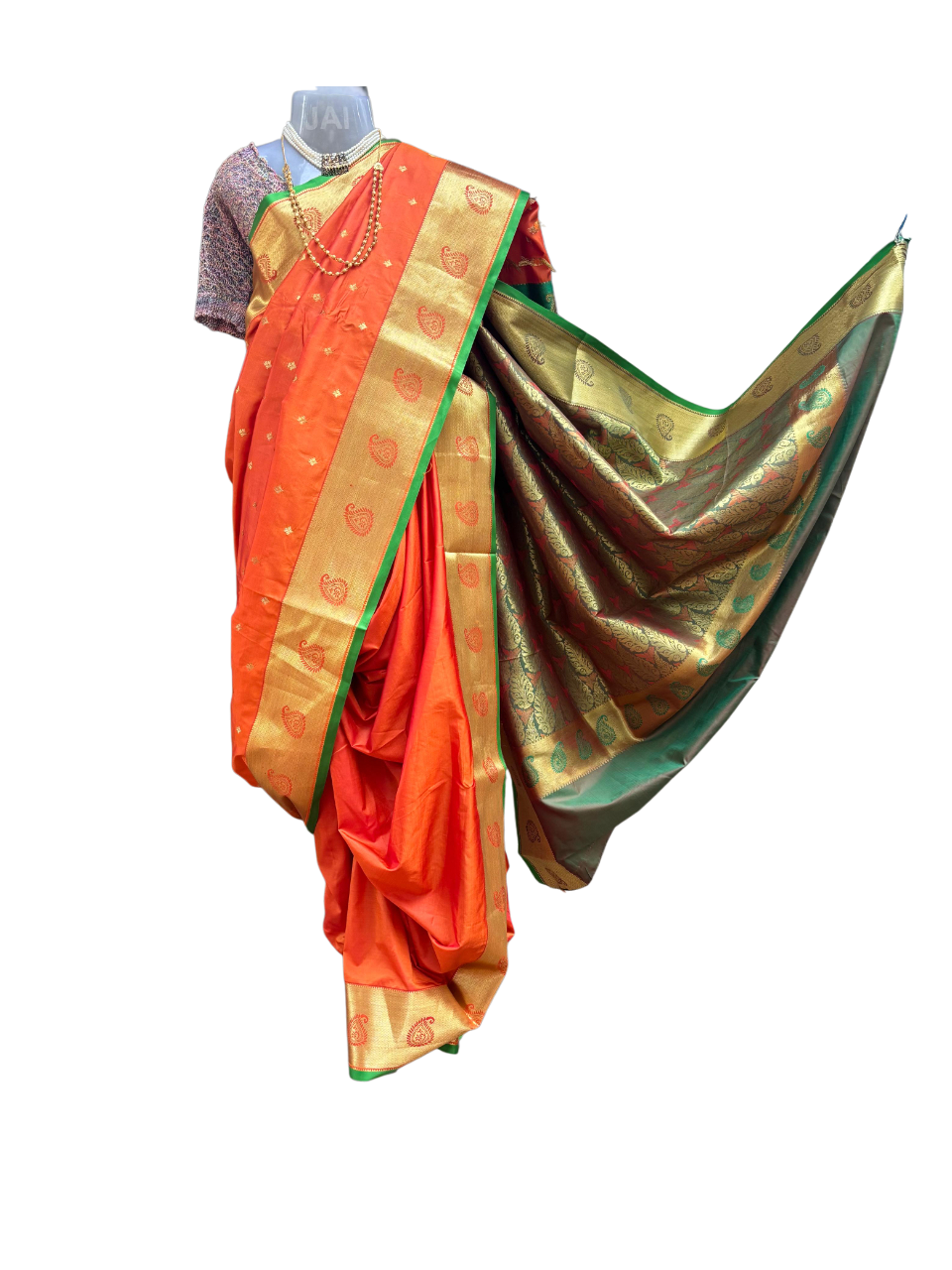 Peshwai 40” xxl (V)PBP orange with greenn