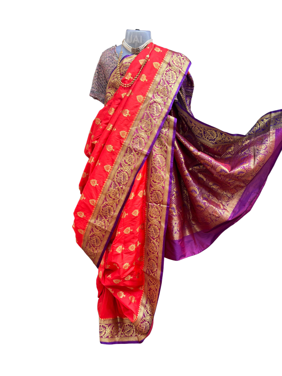 Peshwai PBP 42”xxl (L) sinduri red with purplee