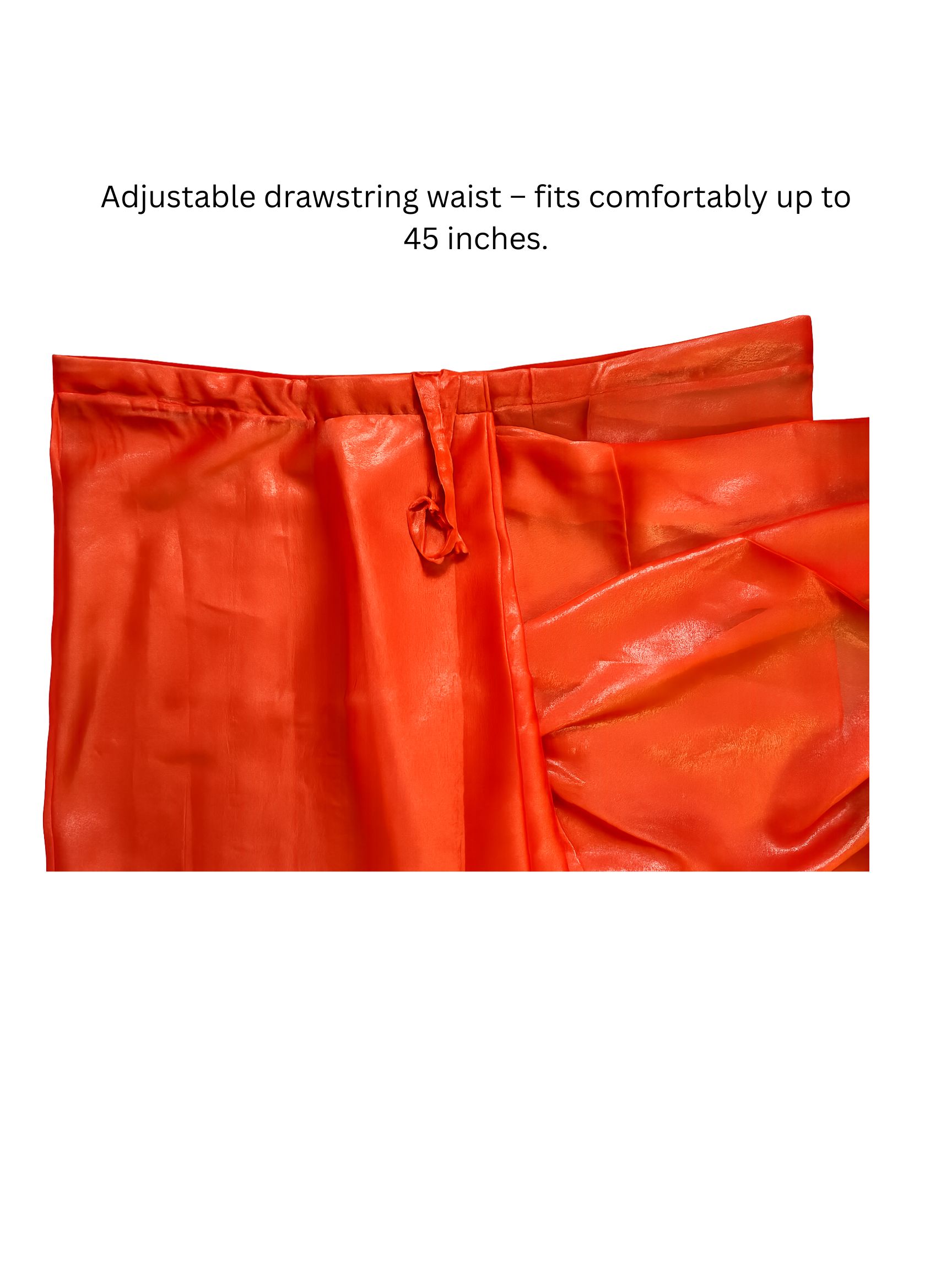 orange saree waistband
